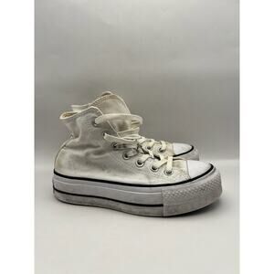 Converse Chuck Taylor All Star Platform Hightop White Sneakers Women Size 5